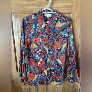 #23 Jones New York Cotton Paisley Button Down